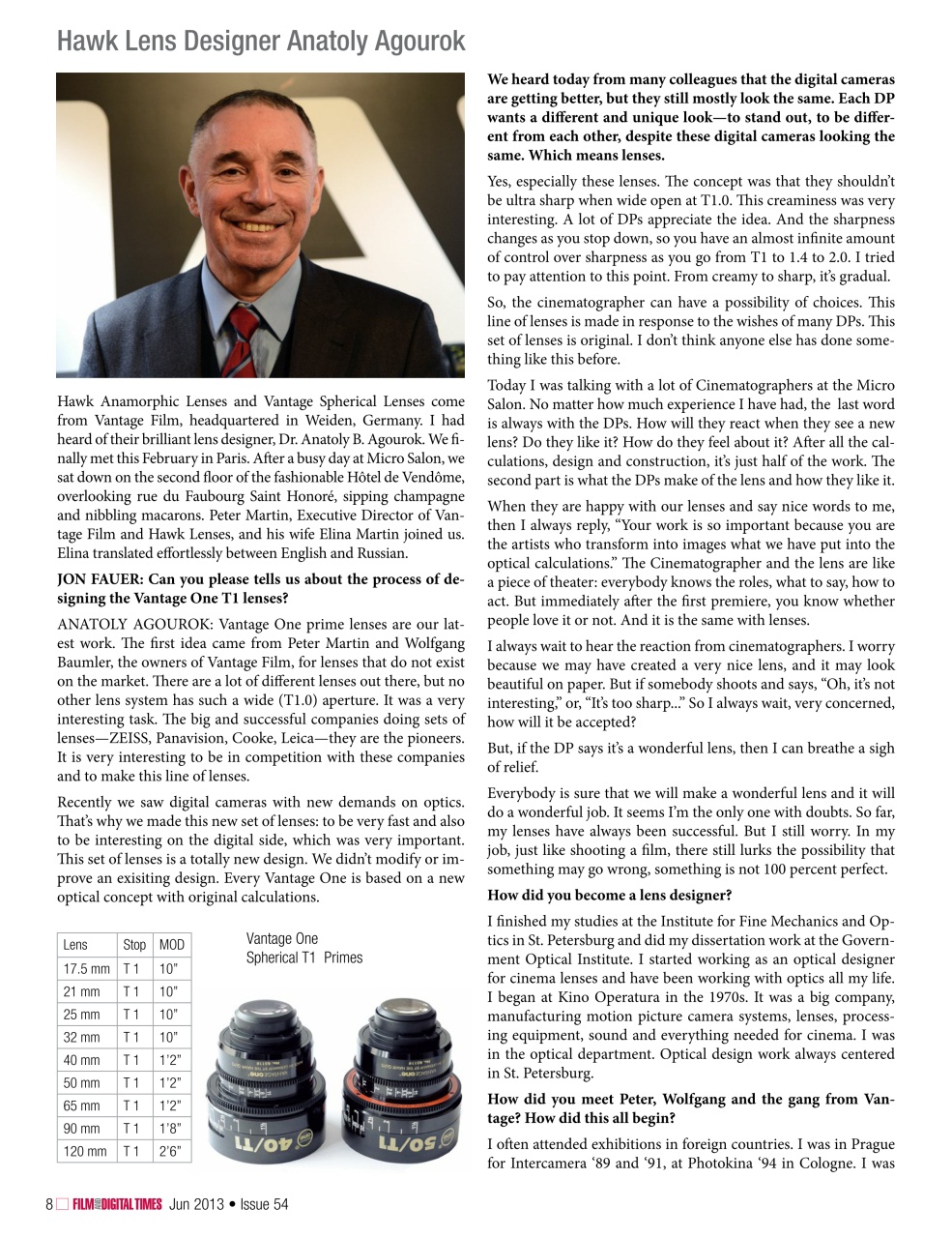 Film and Digital Times Preview Pages