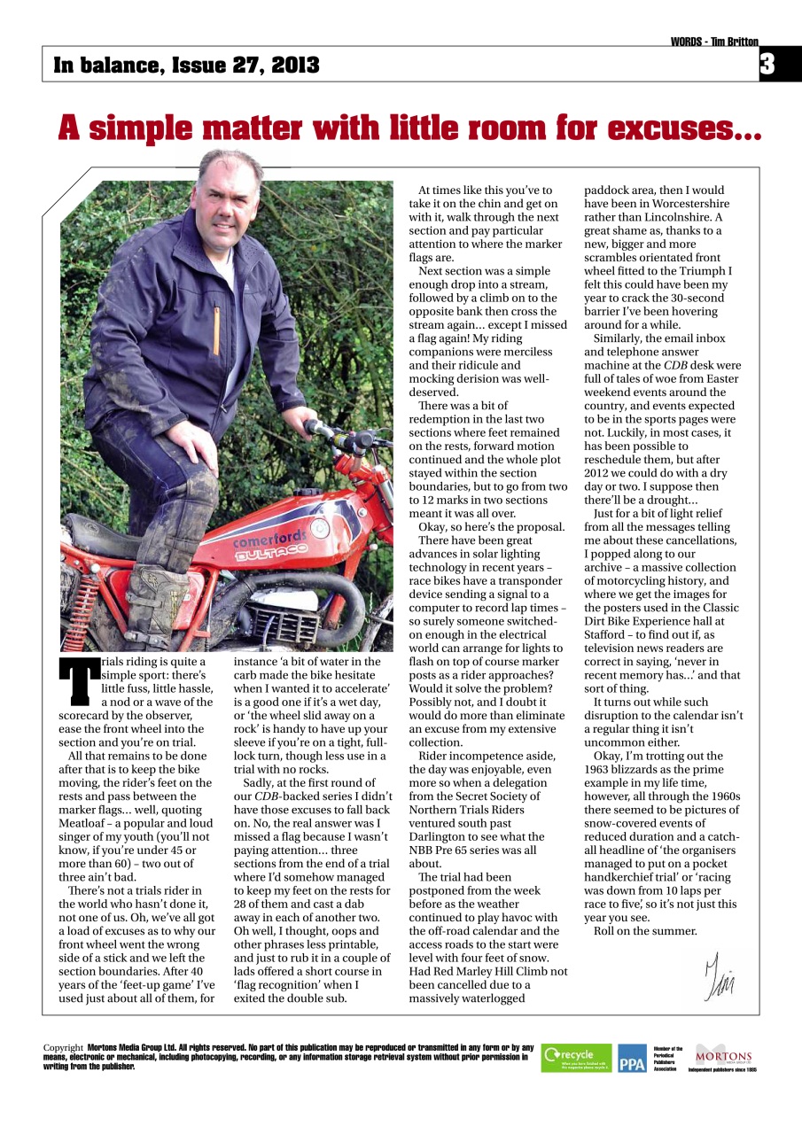 Classic Dirt Bike Preview Pages