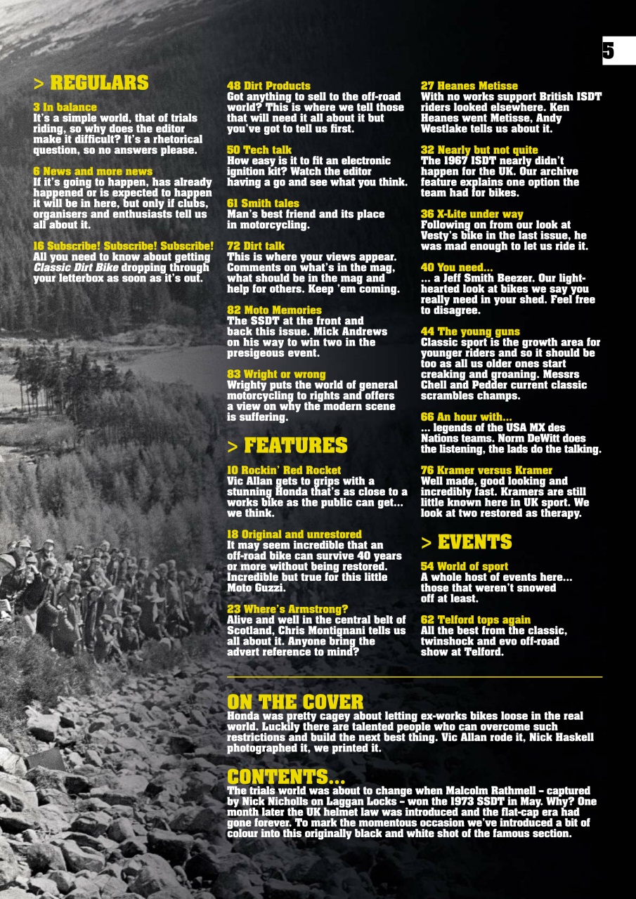 Classic Dirt Bike Preview Pages