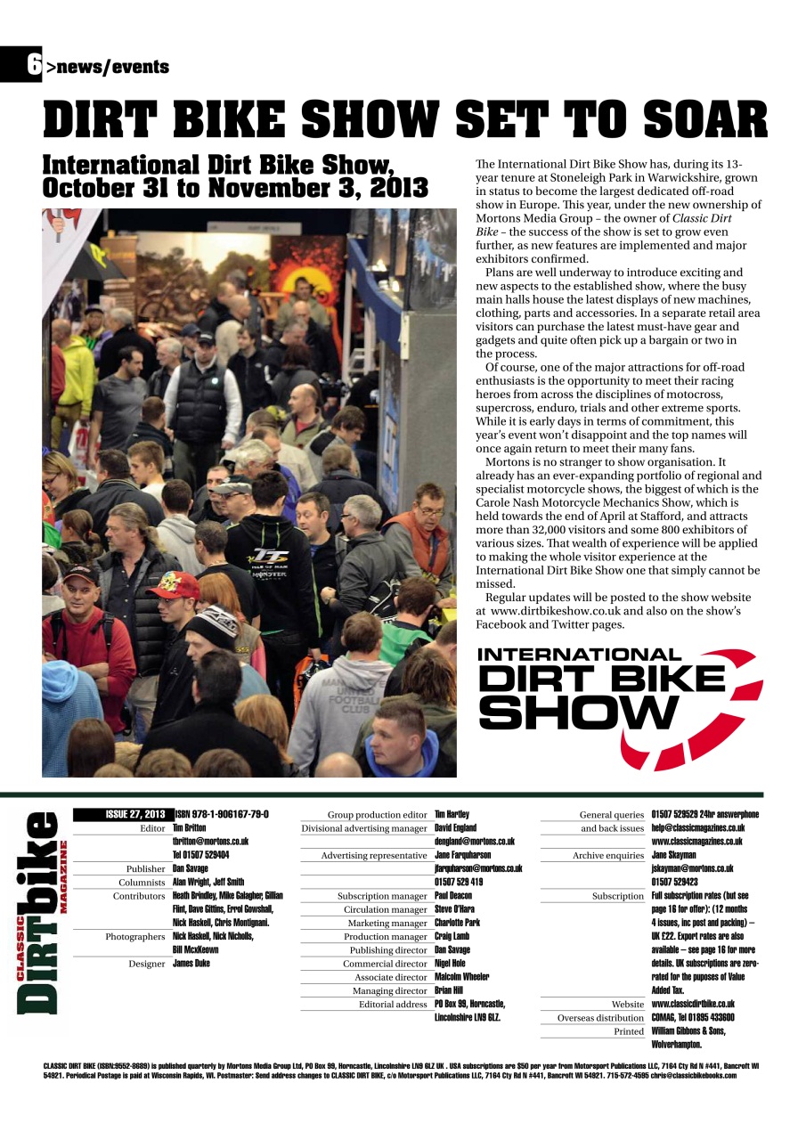 Classic Dirt Bike Preview Pages