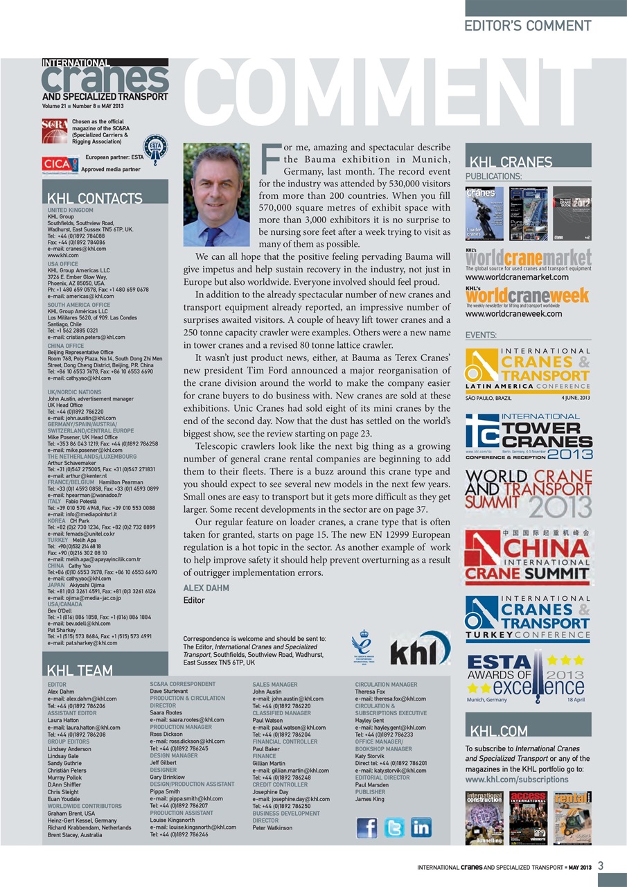 Int. Cranes and Specialized Transp Preview Pages