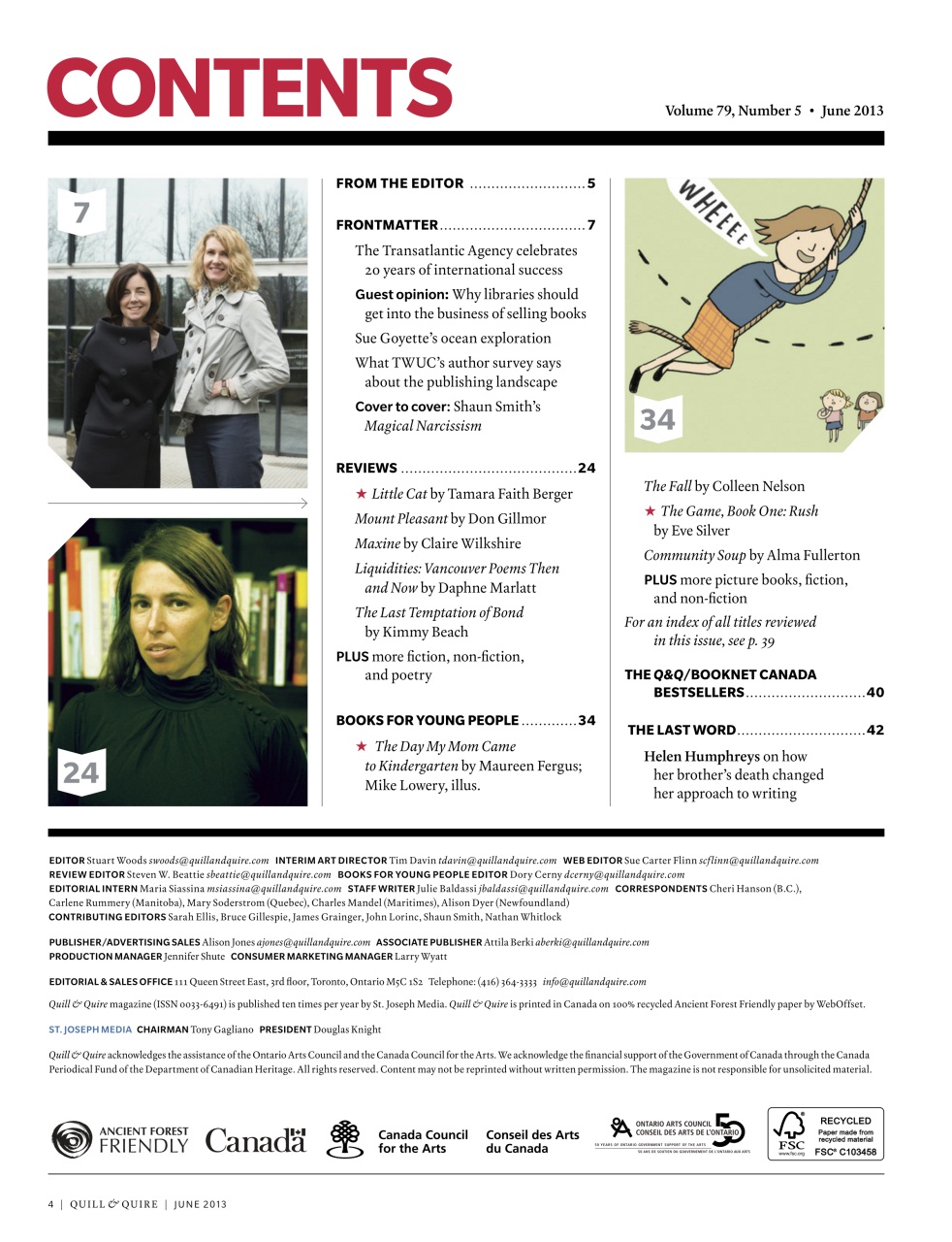 Quill & Quire Preview Pages