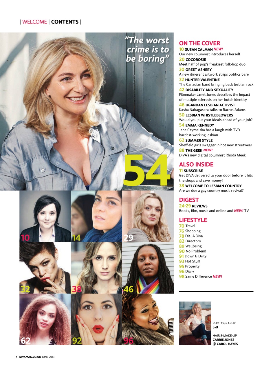 DIVA Magazine Preview Pages