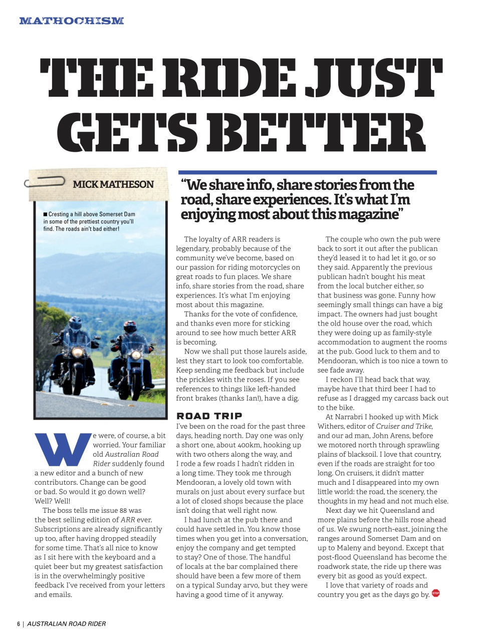 Australian Road Rider Preview Pages