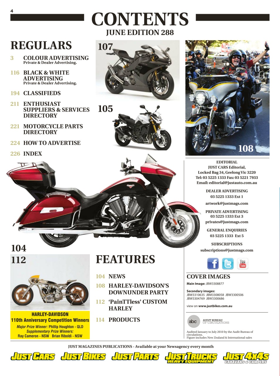 JUST BIKES Preview Pages