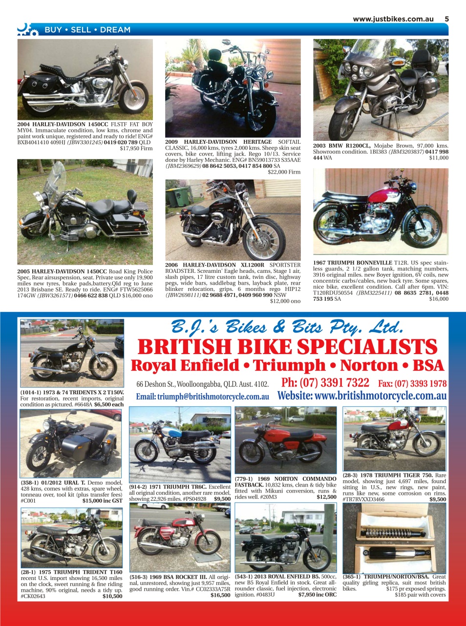 JUST BIKES Preview Pages