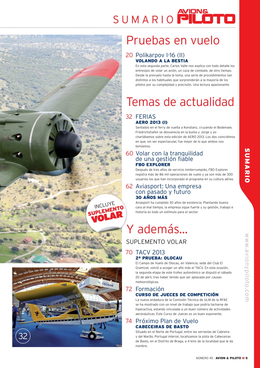 Revista Avion & Piloto Preview Pages