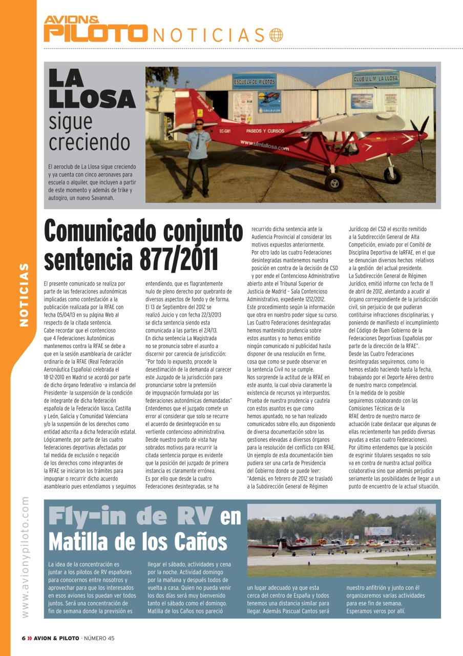 Revista Avion & Piloto Preview Pages