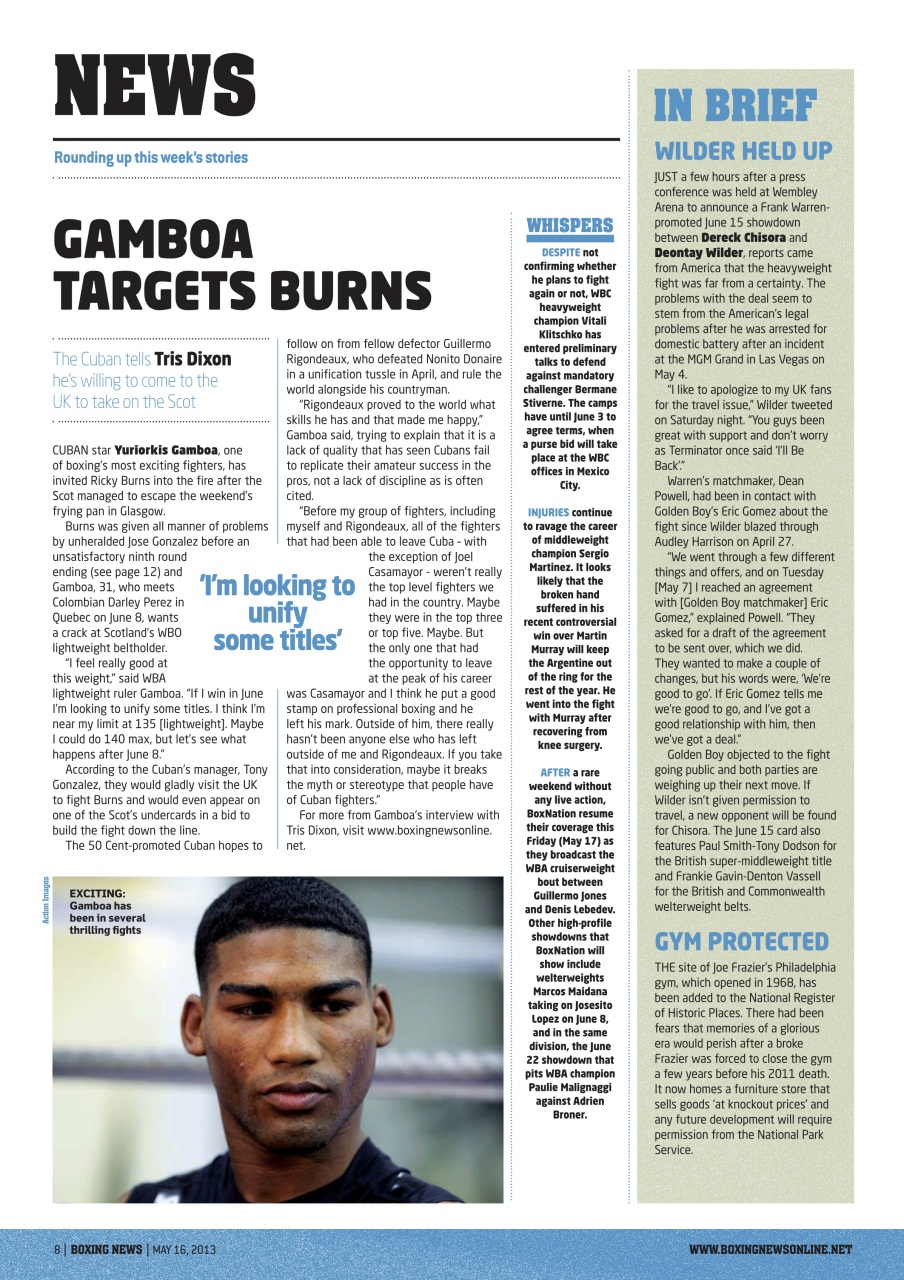 Boxing News Preview Pages