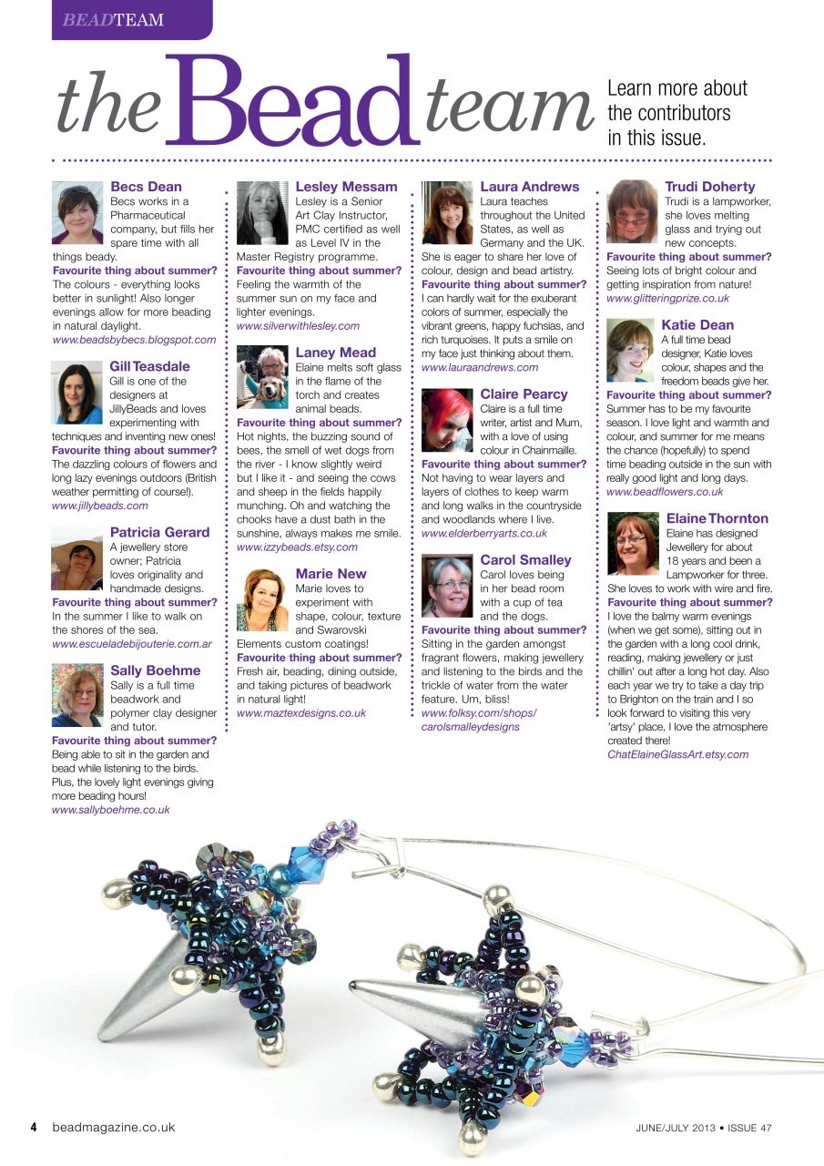 Bead & Jewellery Magazine Preview Pages