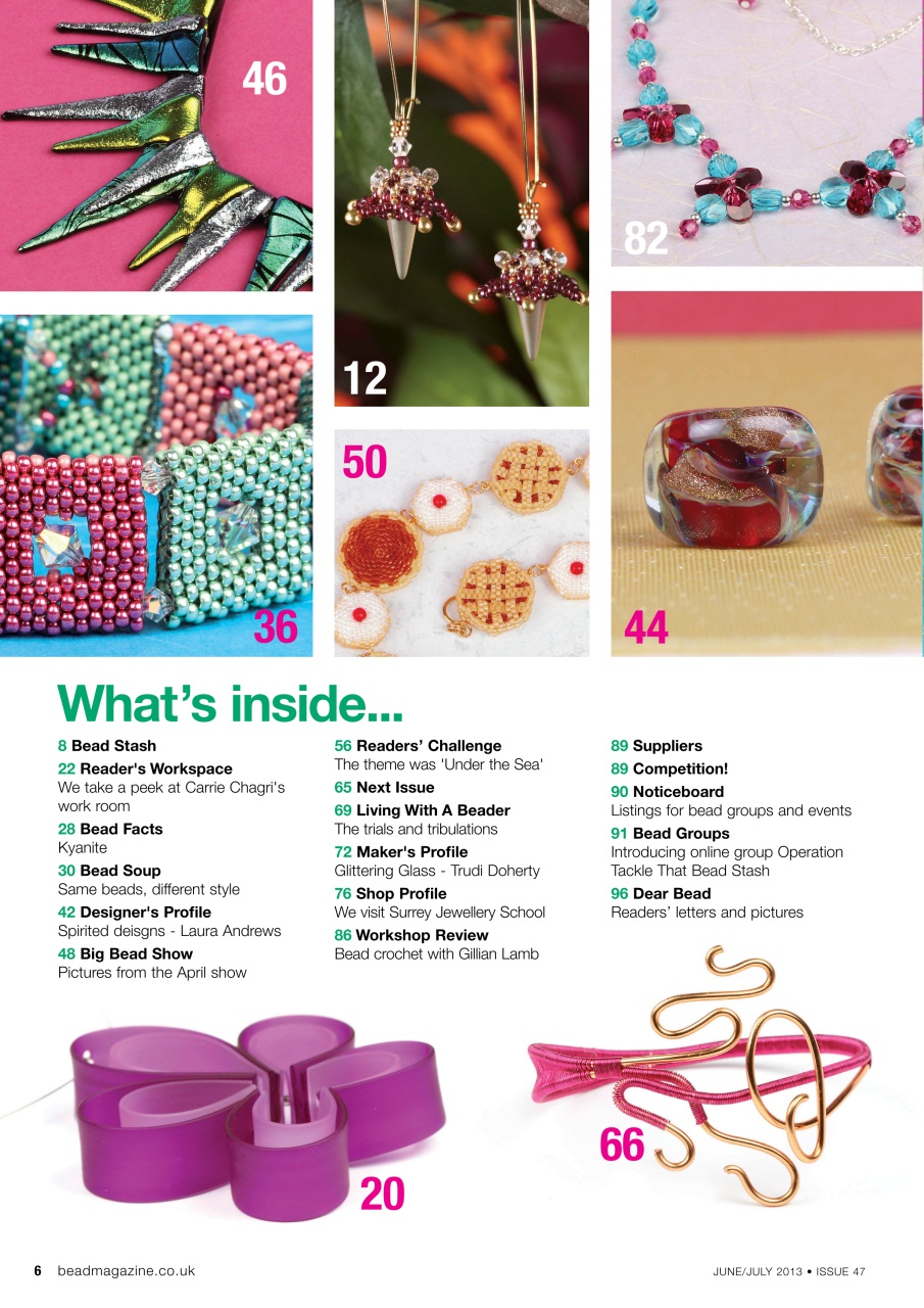 Bead & Jewellery Magazine Preview Pages