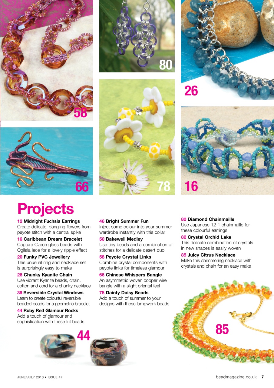 Bead & Jewellery Magazine Preview Pages