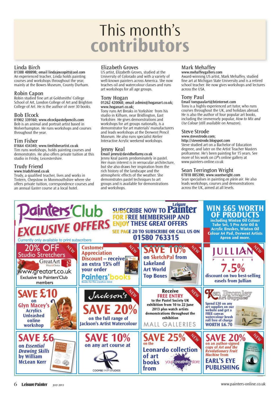 Leisure Painter & The Artist Preview Pages