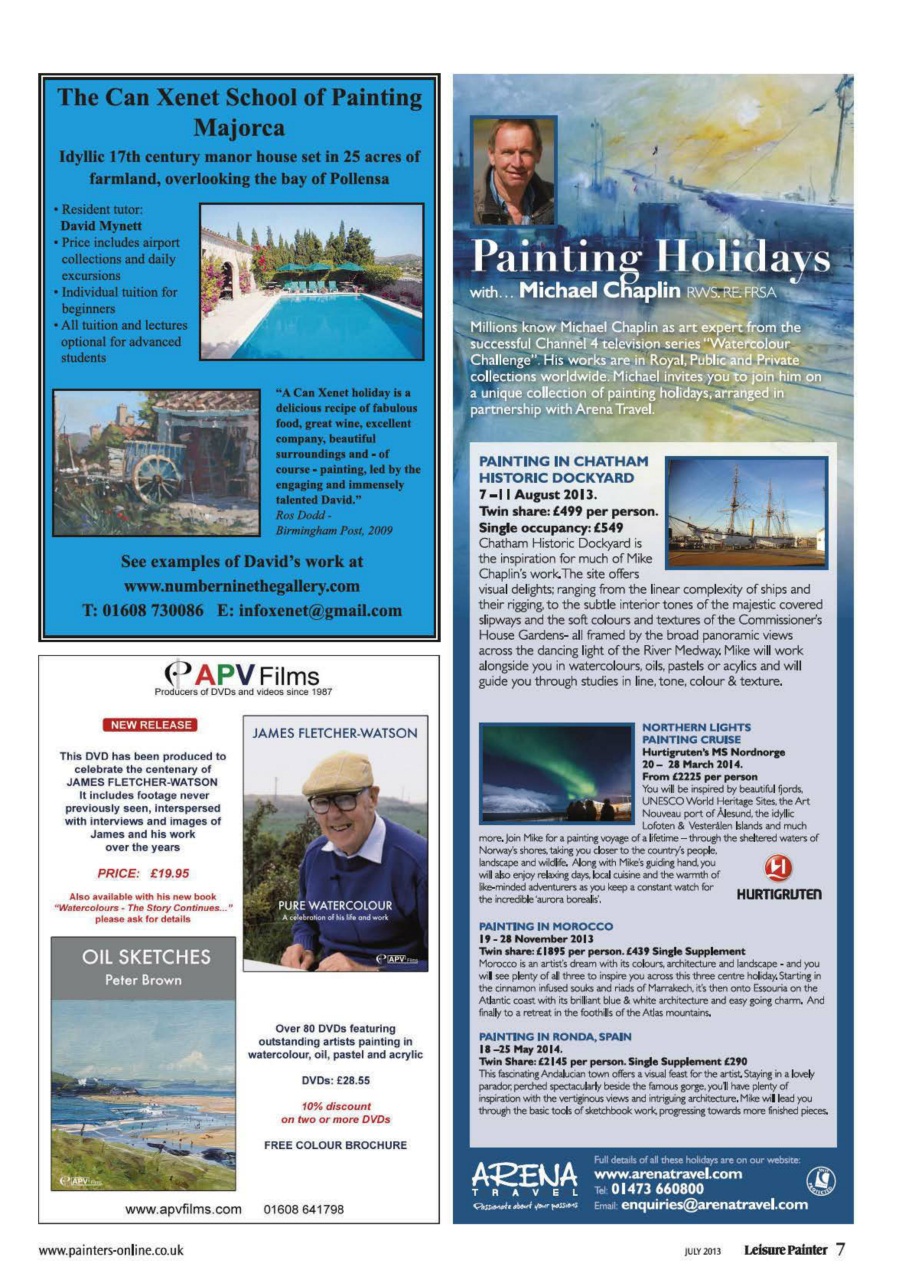 Leisure Painter & The Artist Preview Pages