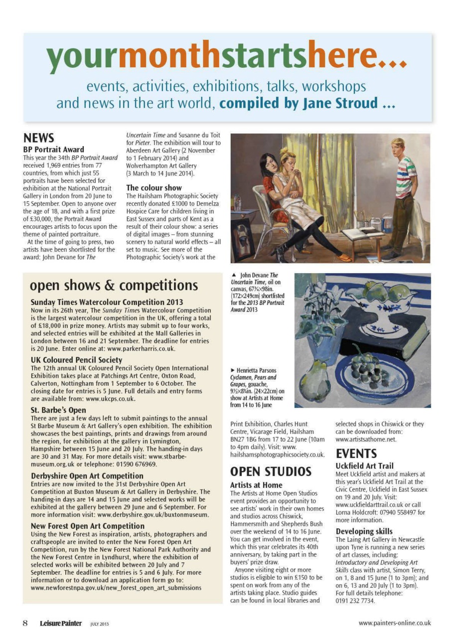 Leisure Painter & The Artist Preview Pages