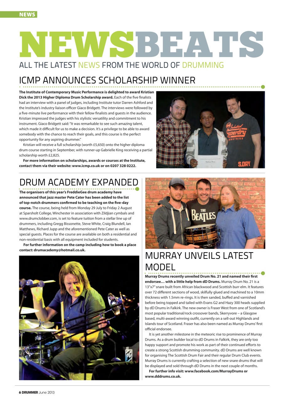 iDrum magazine: Never miss a beat Preview Pages