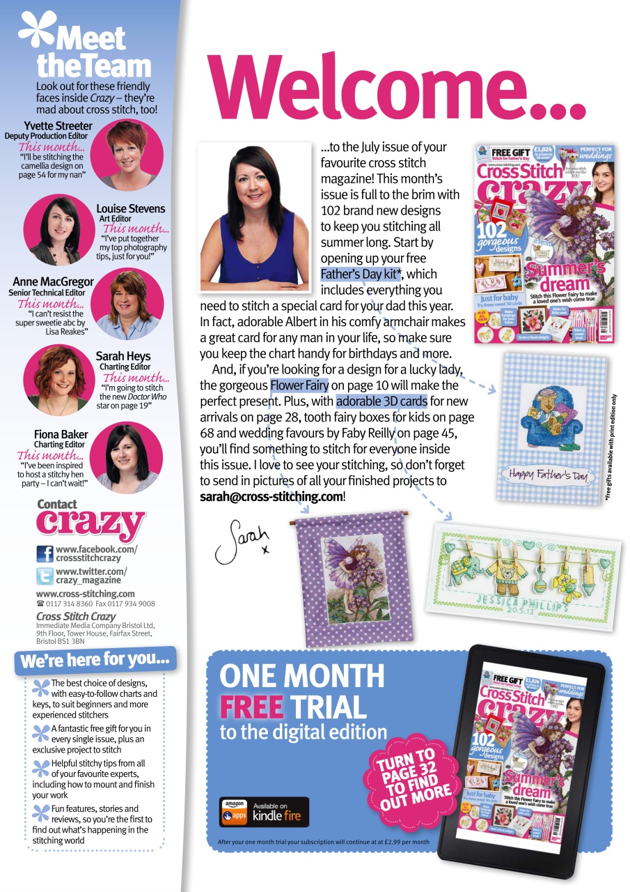 Cross Stitch Crazy Preview Pages