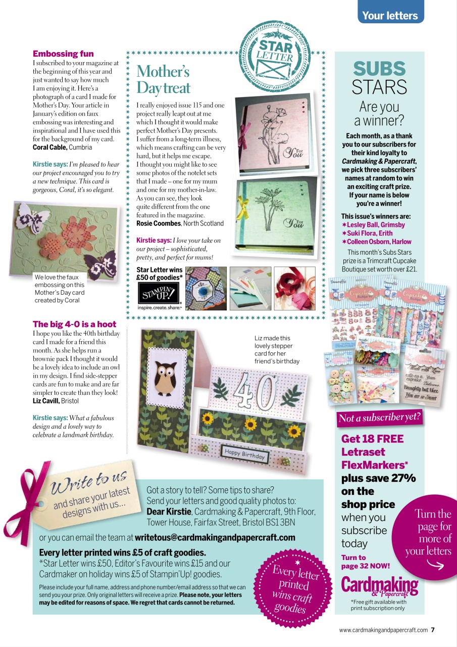 Cardmaking & Papercraft Preview Pages