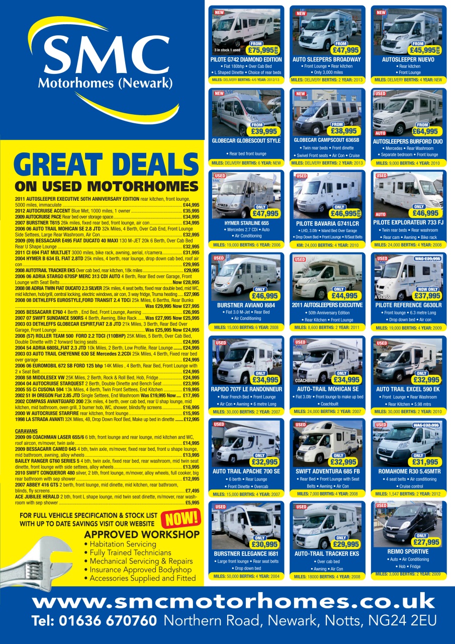 What Motorhome magazine Preview Pages