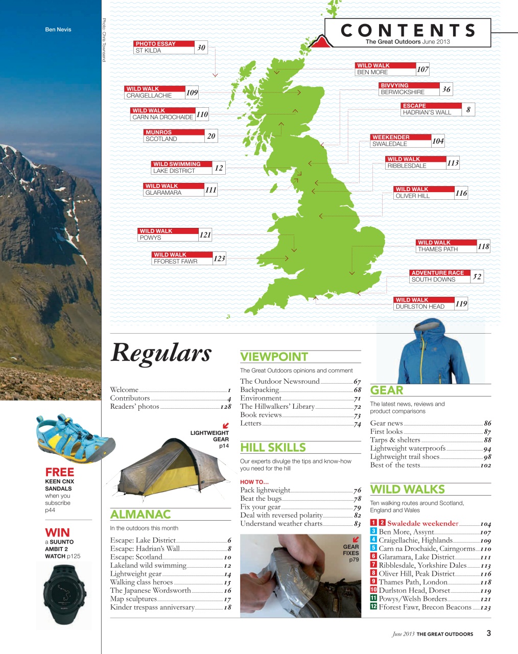 TGO - The Great Outdoors Magazine Preview Pages