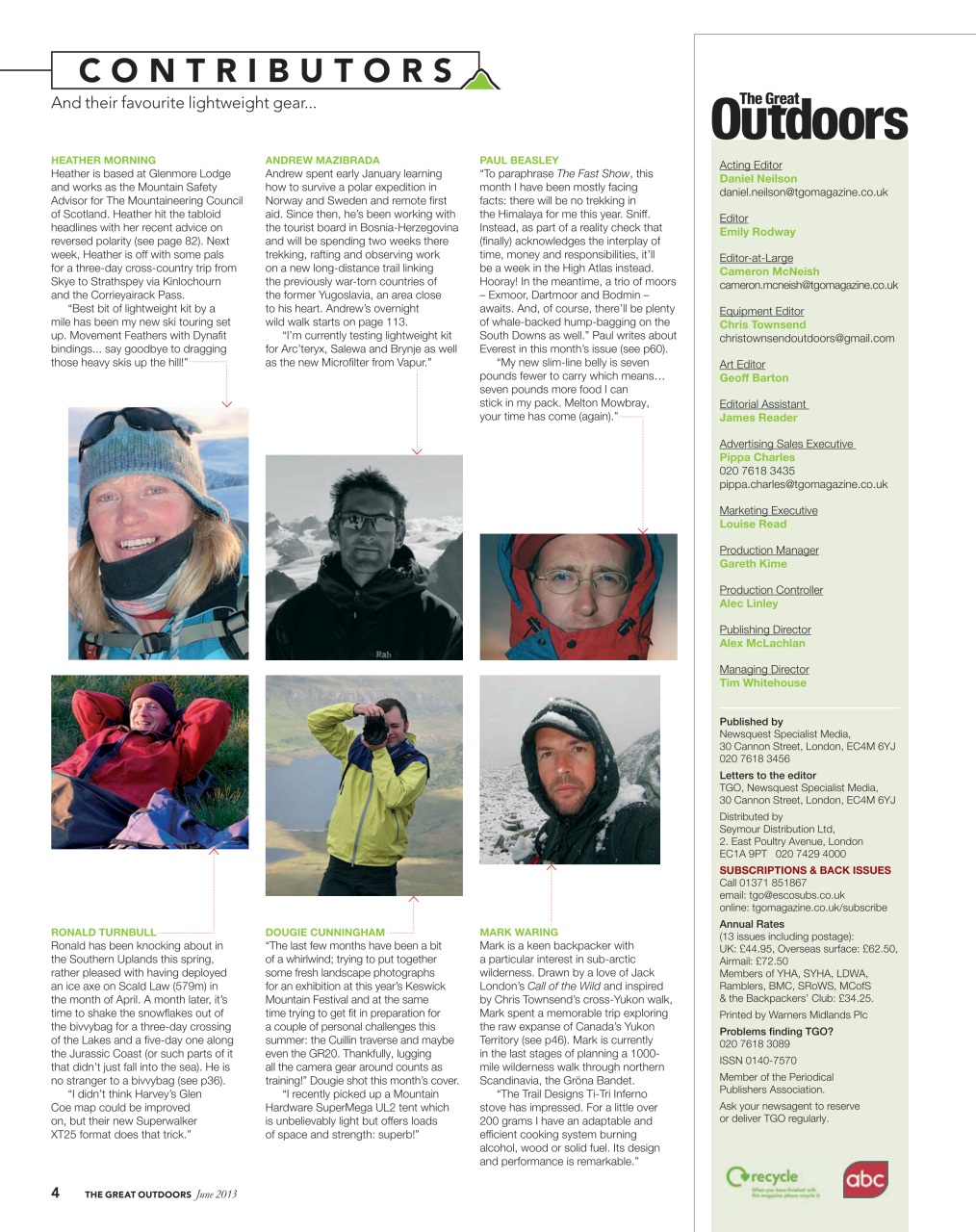 TGO - The Great Outdoors Magazine Preview Pages