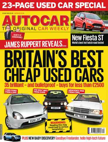 Autocar issue 15th May 2013