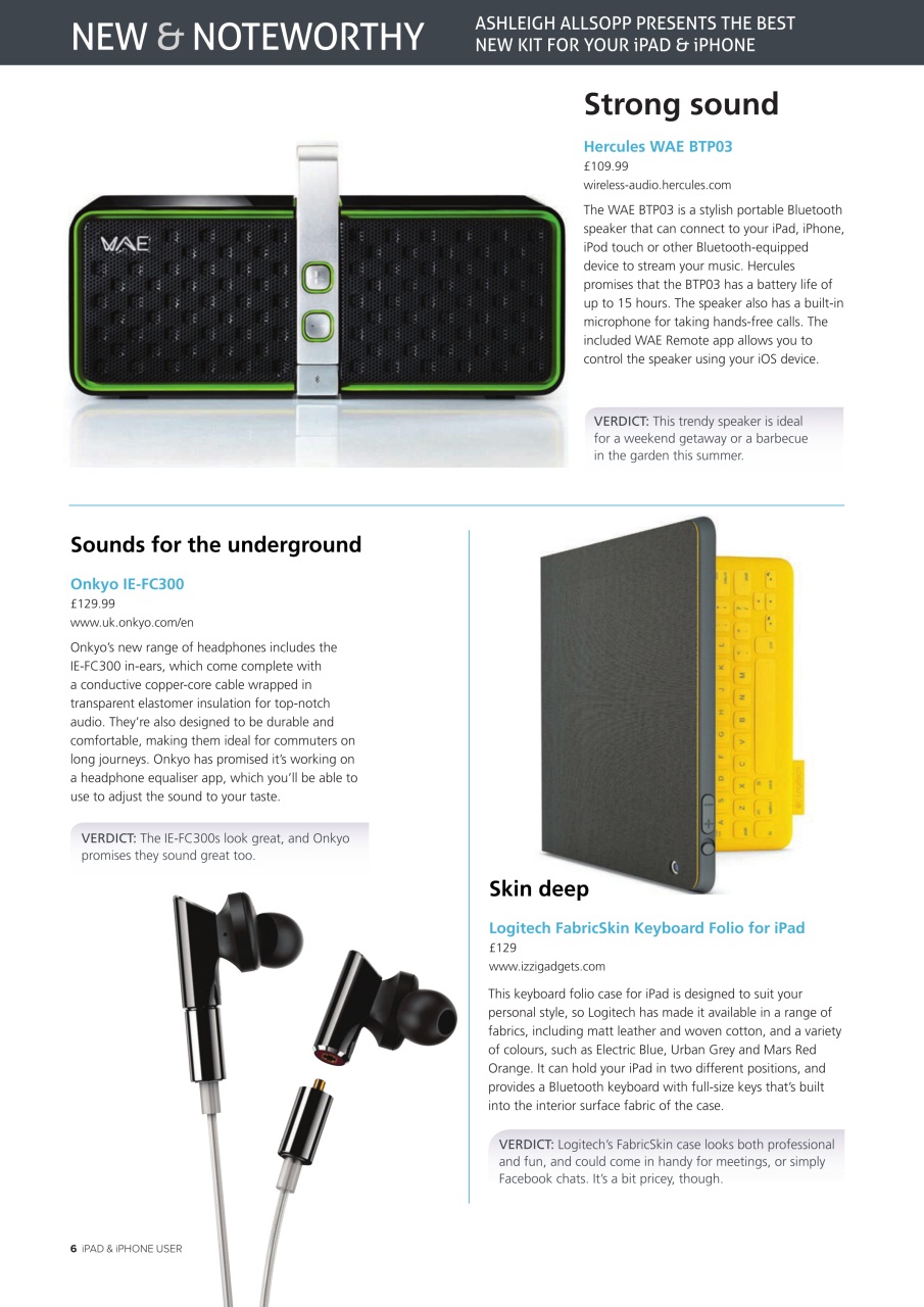 iPad and iPhone User Preview Pages