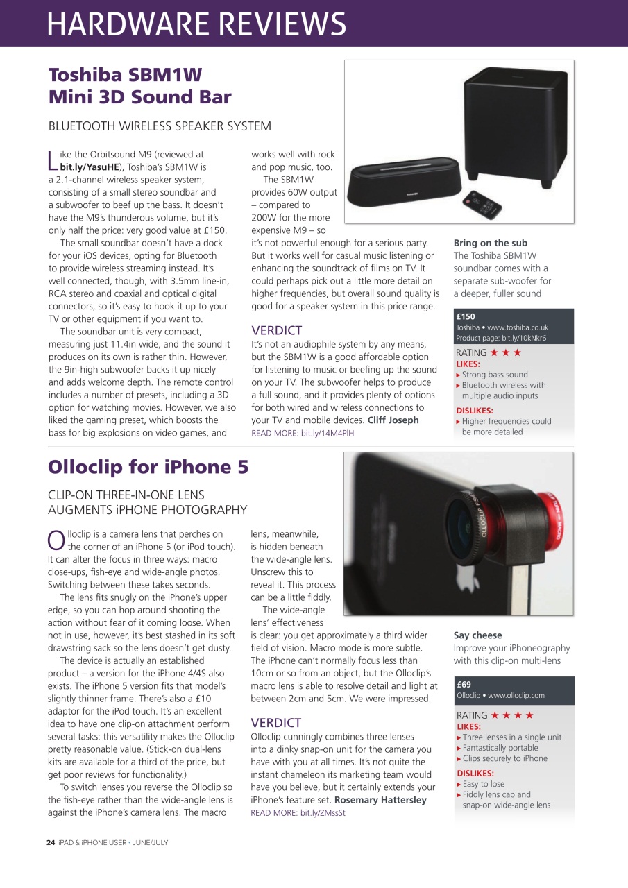 iPad and iPhone User Preview Pages