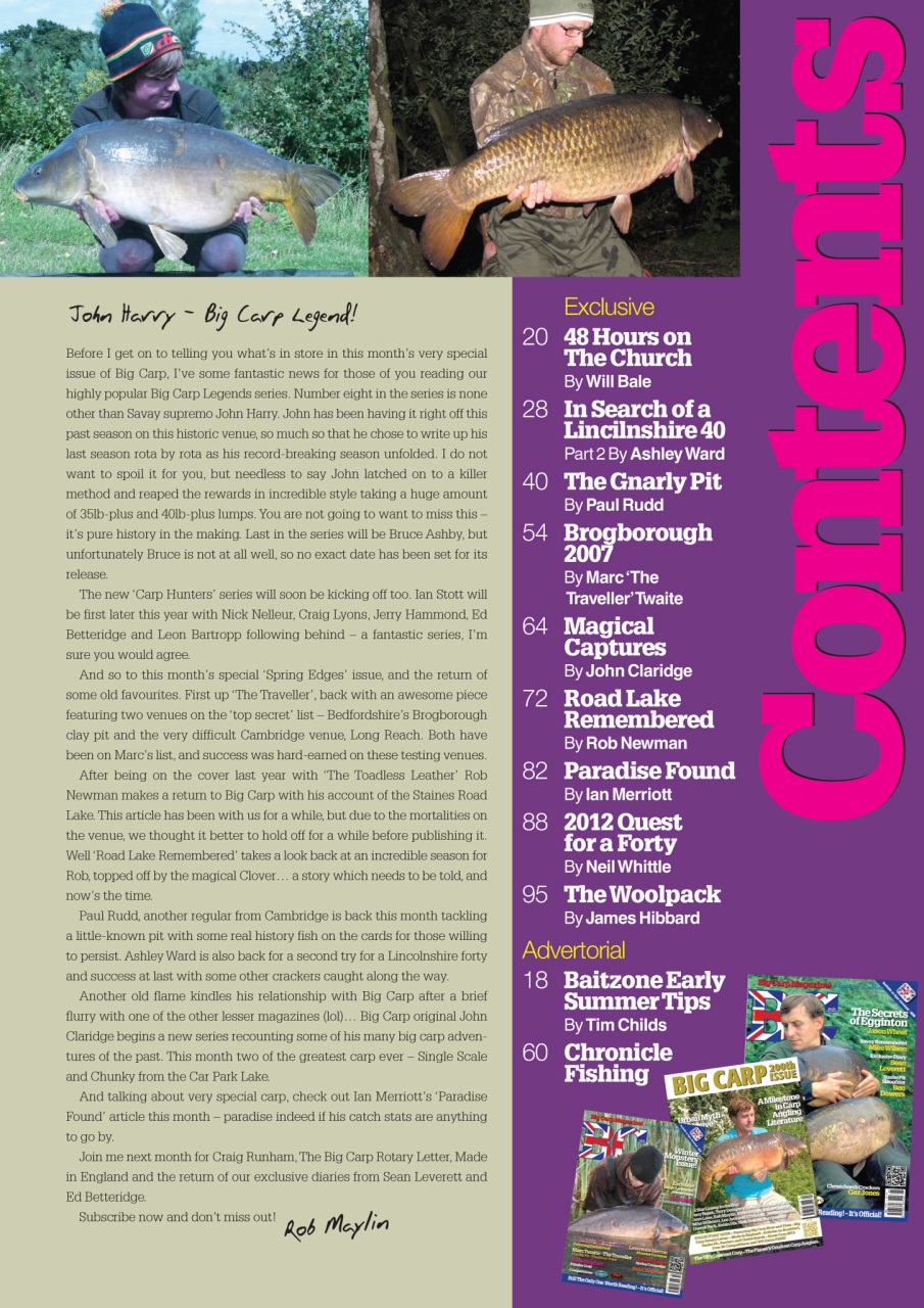 Big Carp Magazine Preview Pages