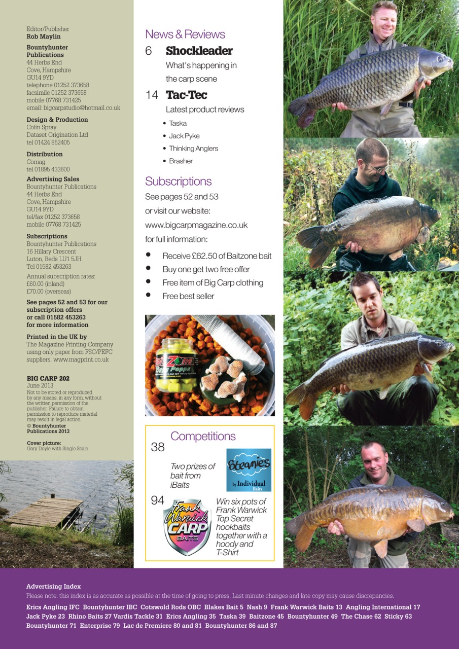 Big Carp Magazine Preview Pages