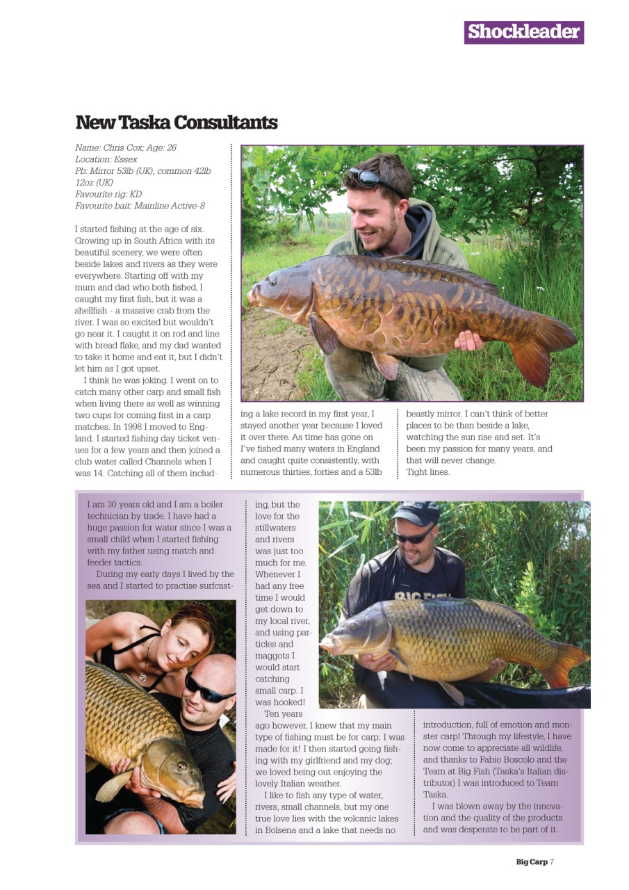 Big Carp Magazine Preview Pages
