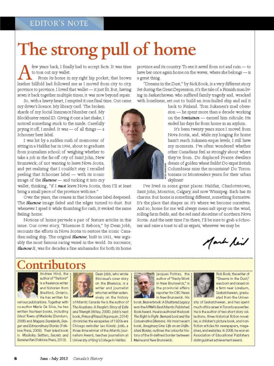 Canada's History Preview Pages