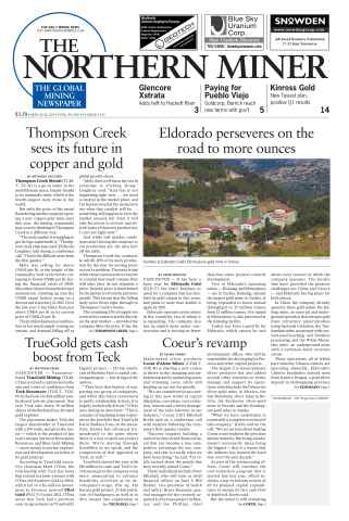 The Northern Miner issue Vol. 99 No. 14