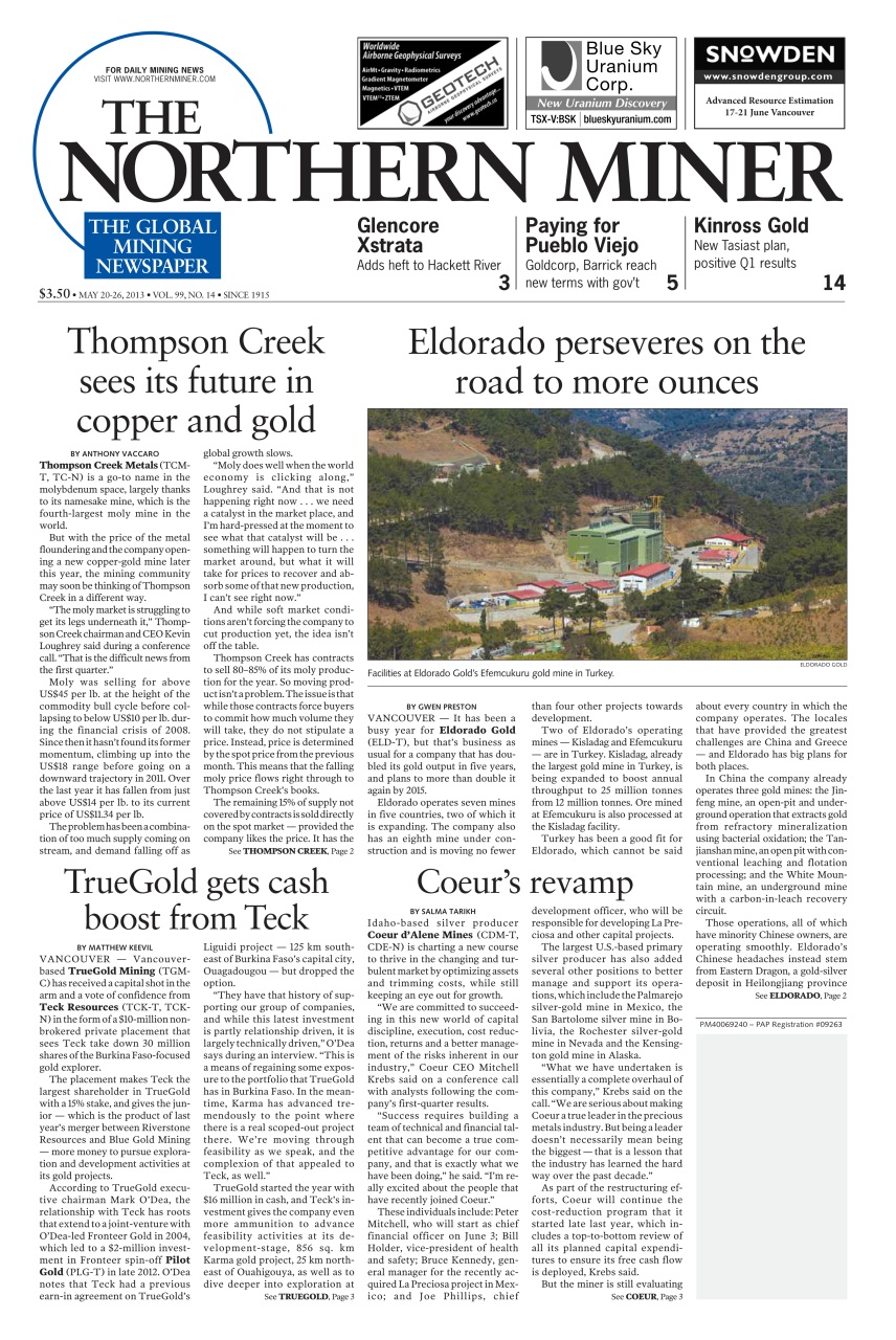 The Northern Miner Preview Pages