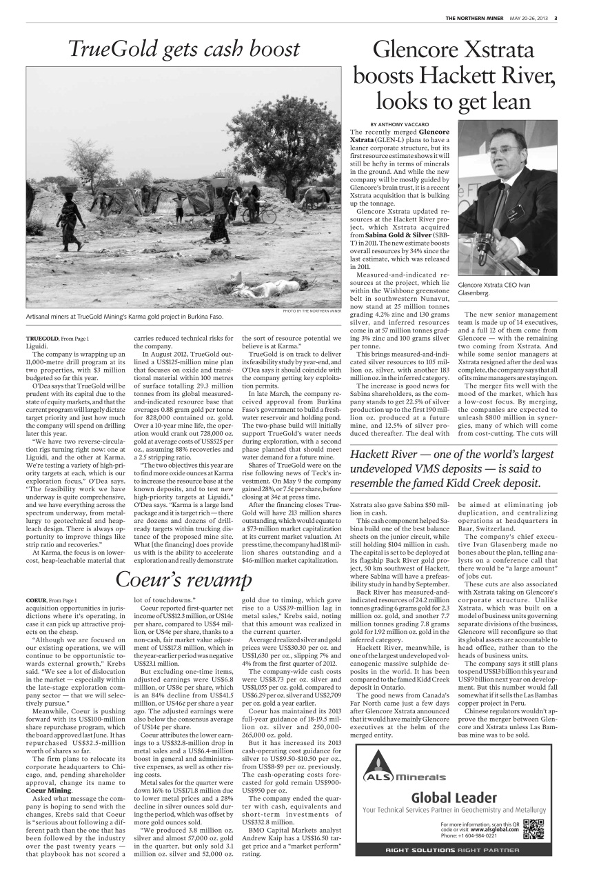 The Northern Miner Preview Pages