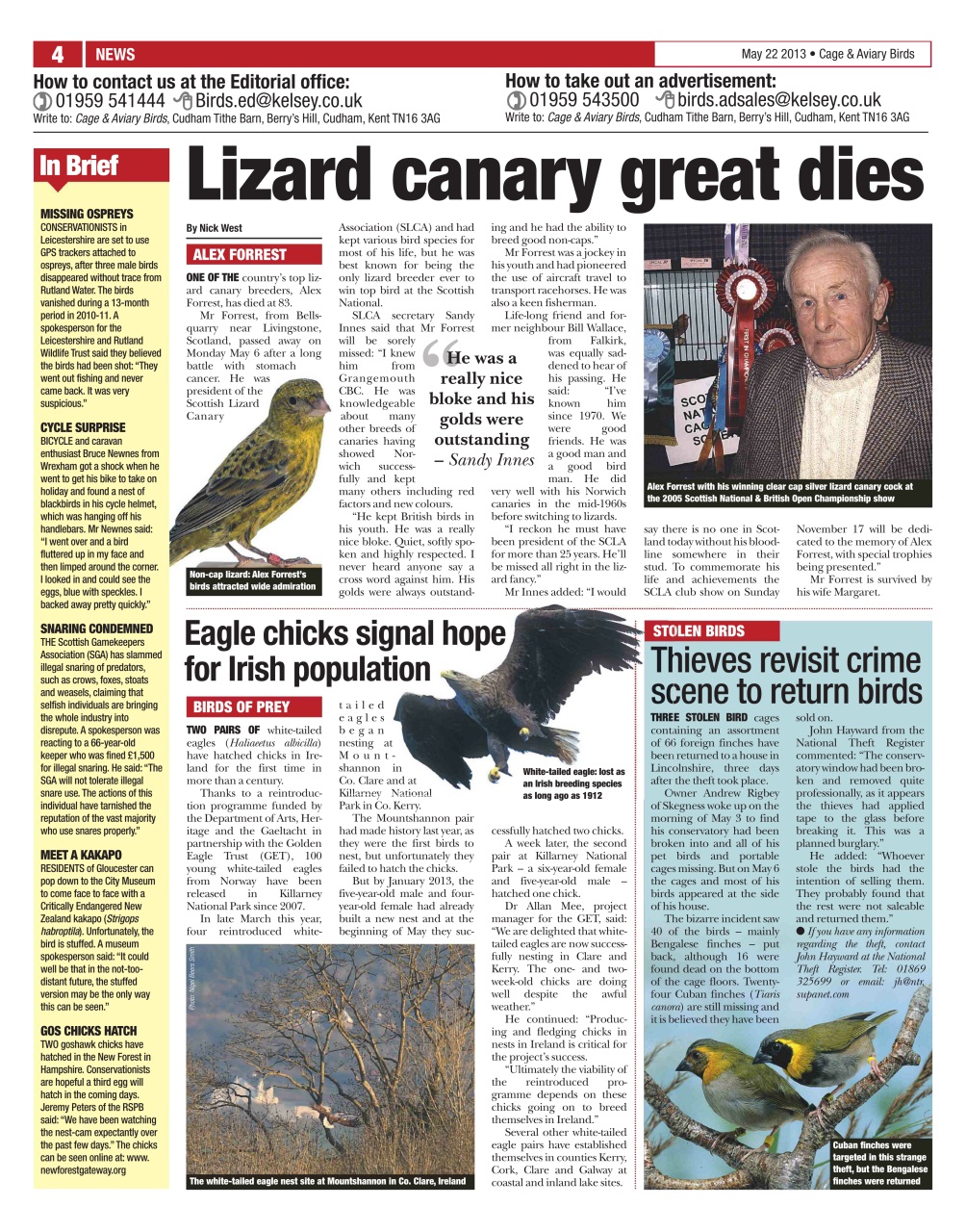 Cage & Aviary Birds Preview Pages