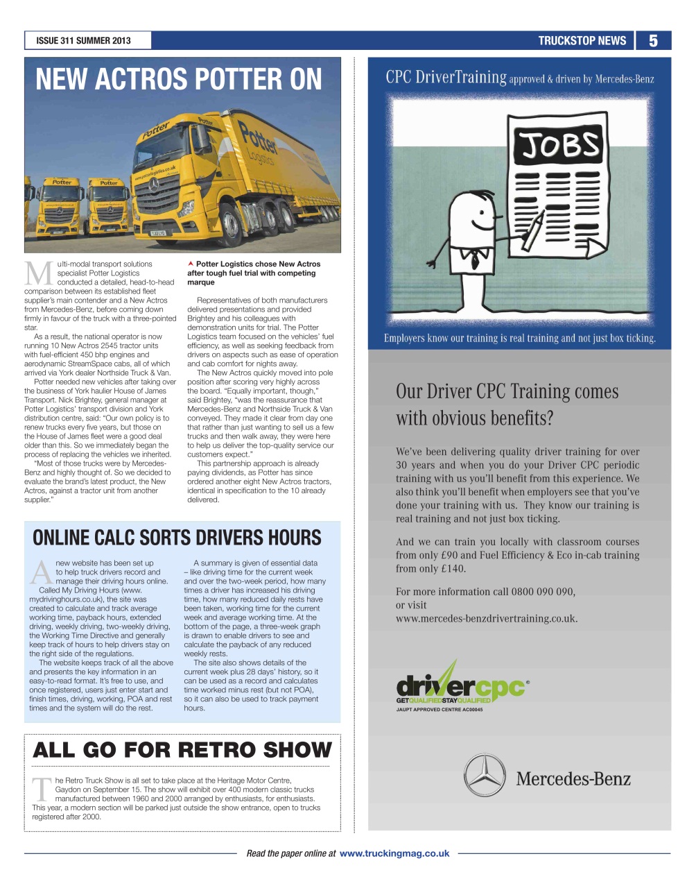 Truckstop News Preview Pages