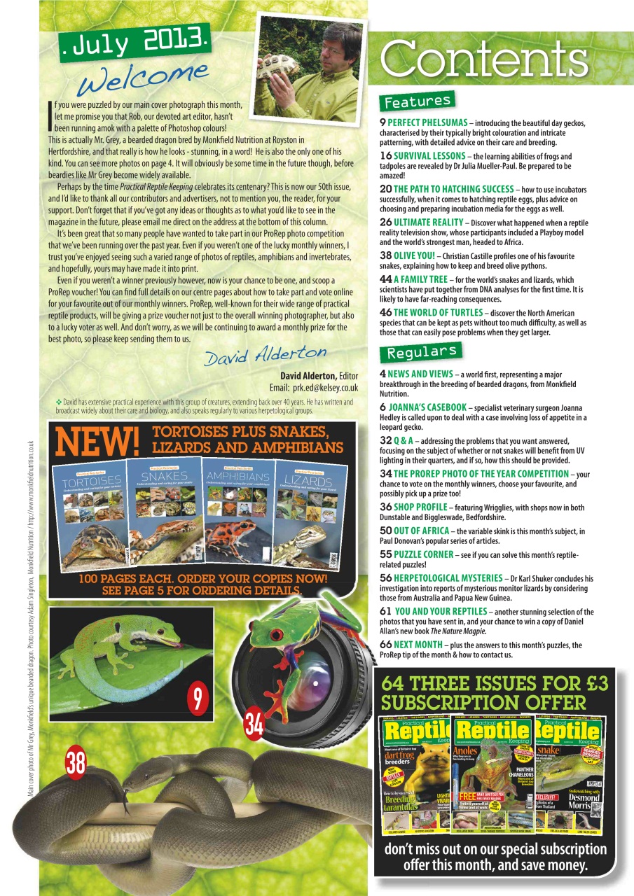 Practical Reptile Keeping Preview Pages