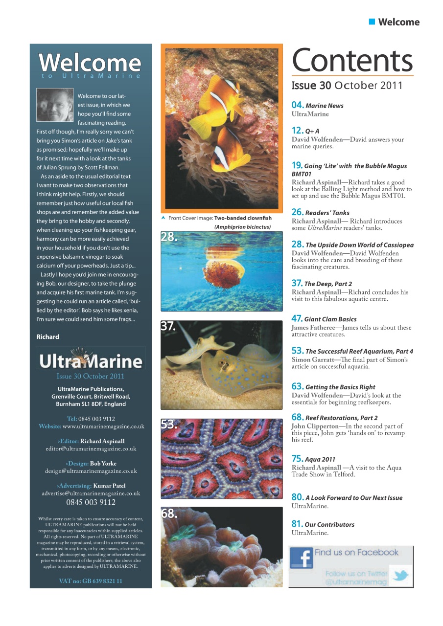UltraMarine Magazine Preview Pages