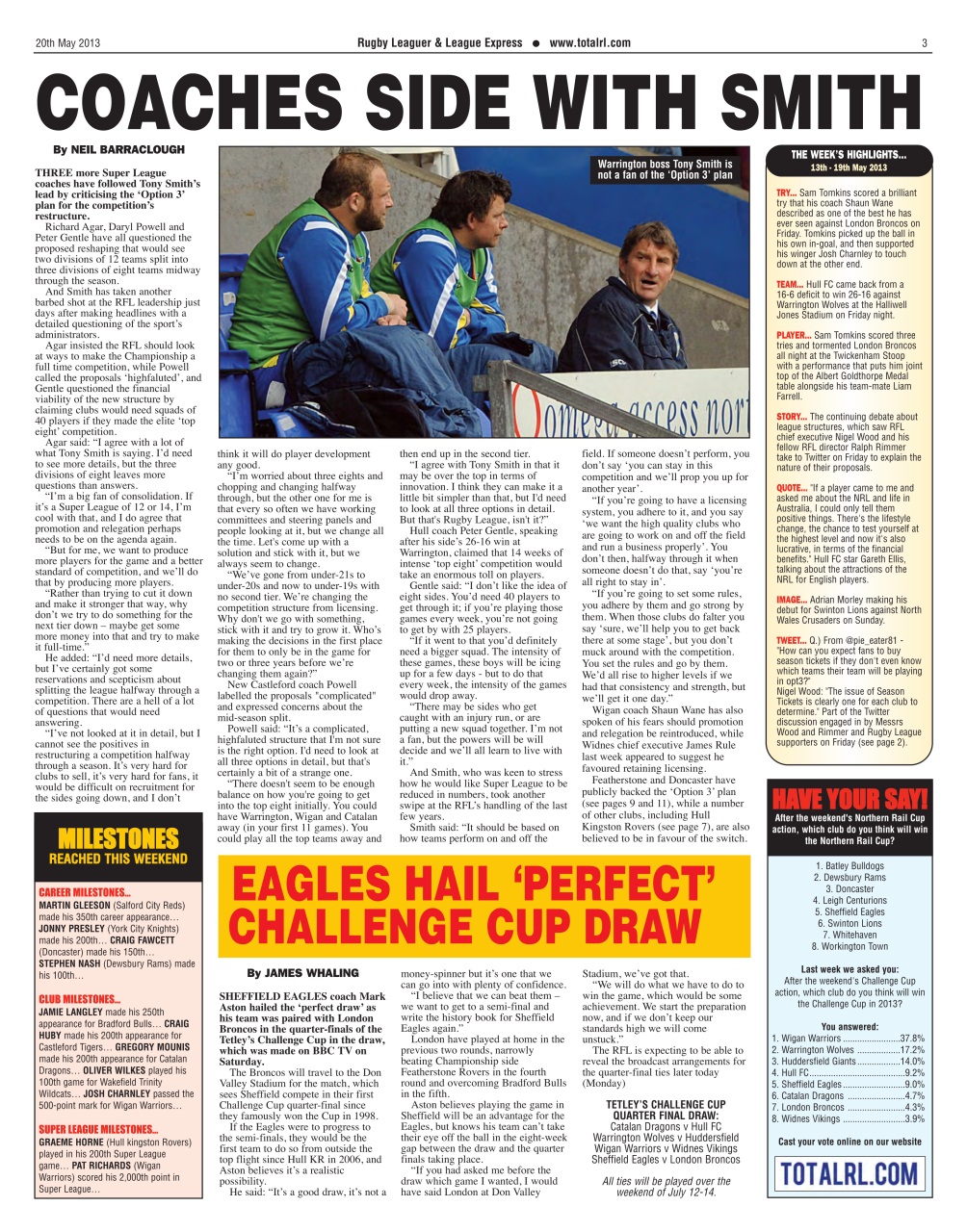 League Express Preview Pages