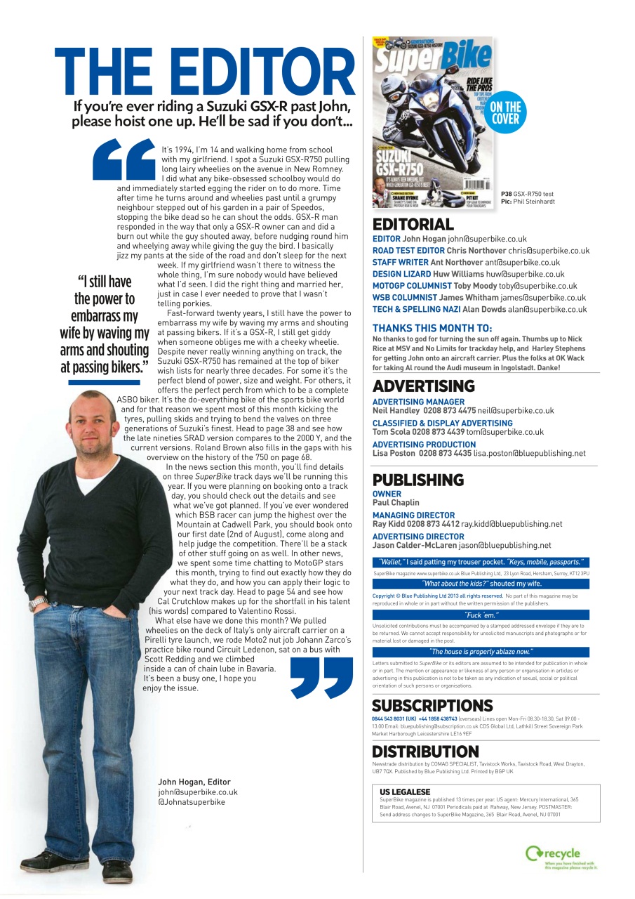 Superbike Magazine Preview Pages