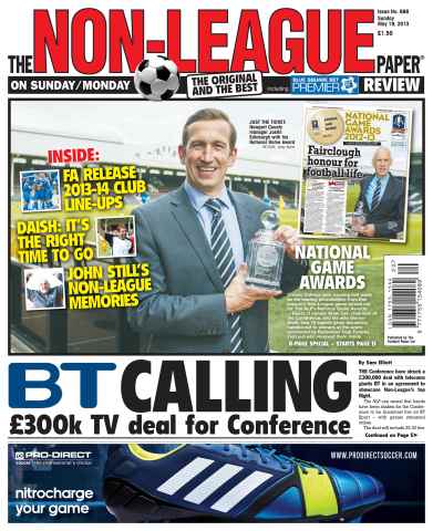 The Non-League Football Paper issue Sunday 19th May 2013