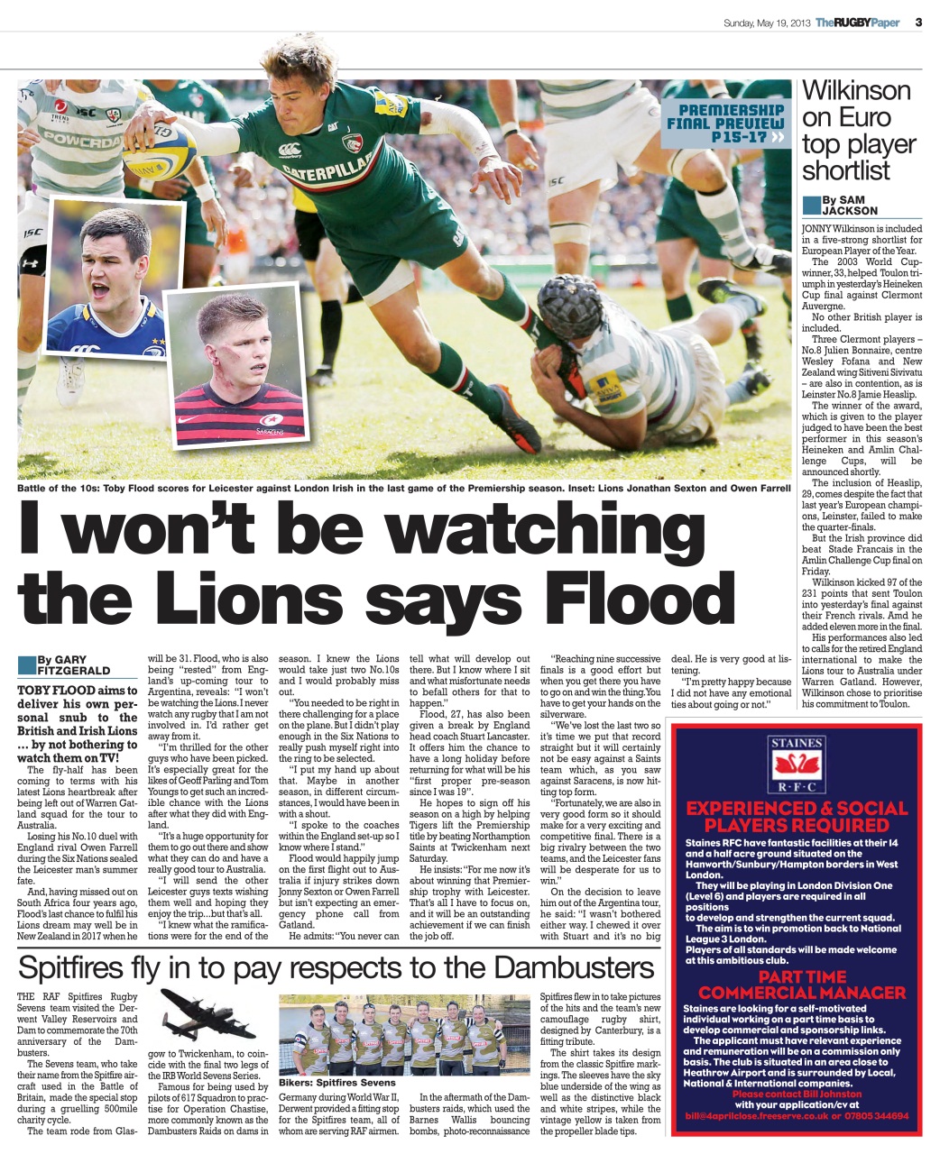 The Rugby Paper Preview Pages