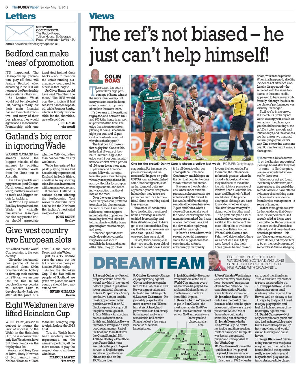 The Rugby Paper Preview Pages
