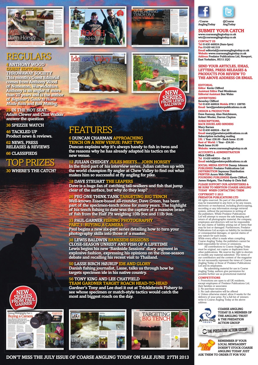 Coarse Angling Today Preview Pages
