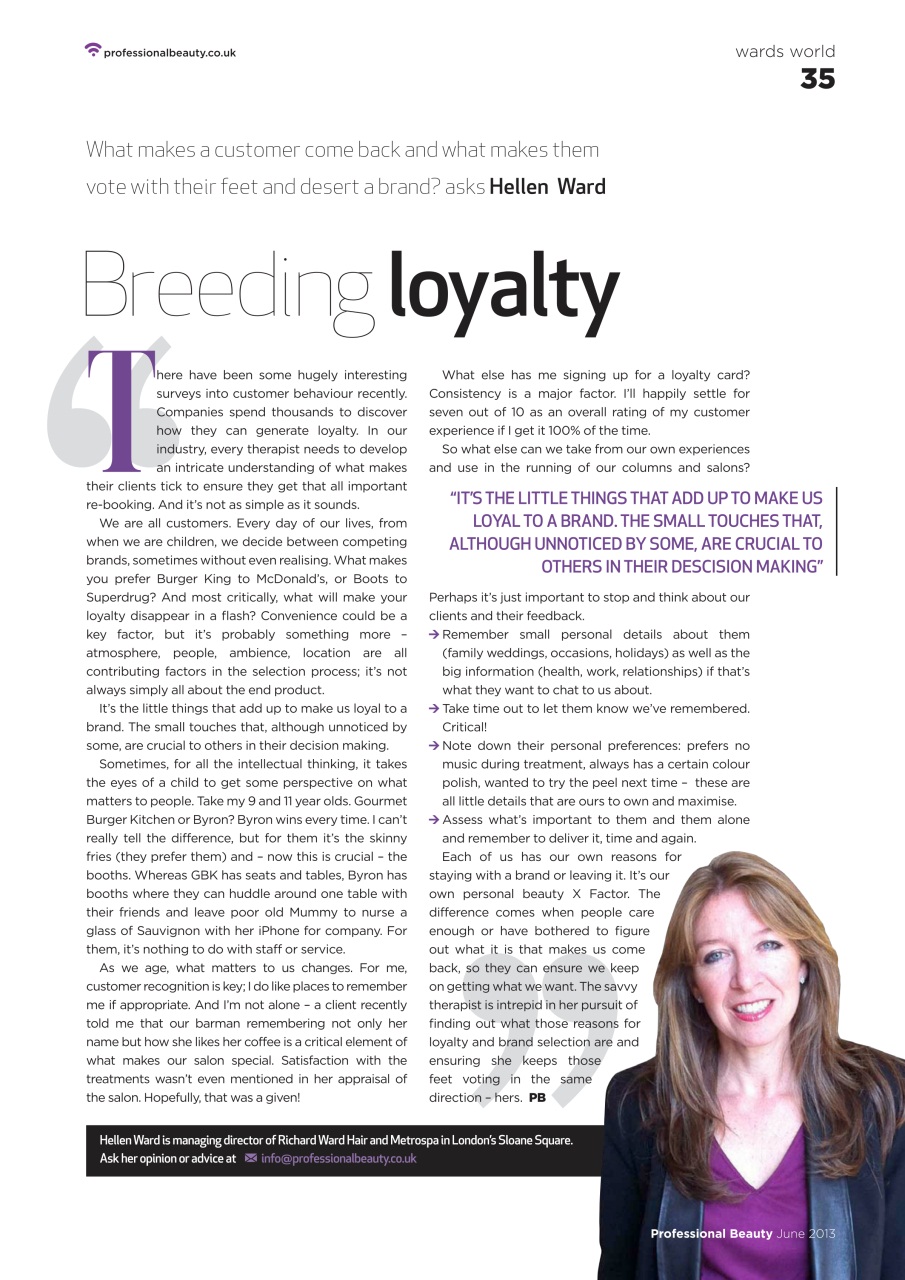 Professional Beauty Preview Pages