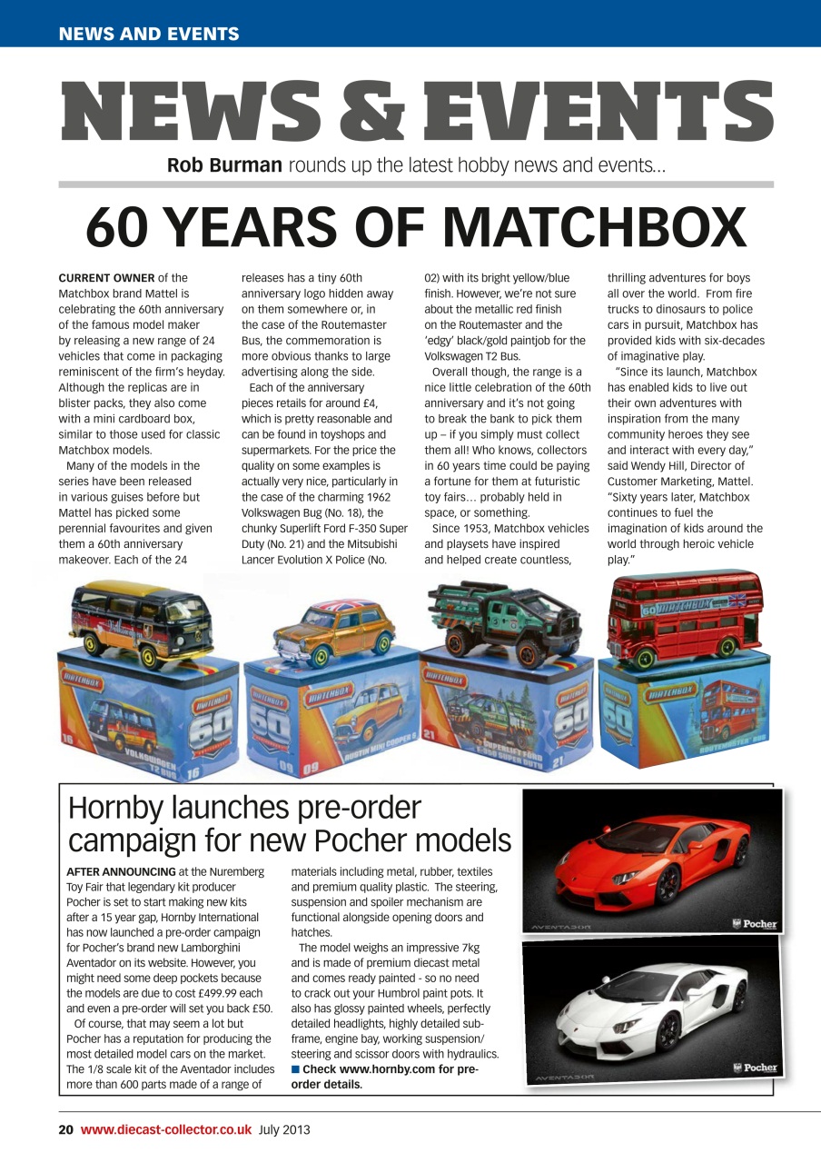 Diecast Collector Preview Pages