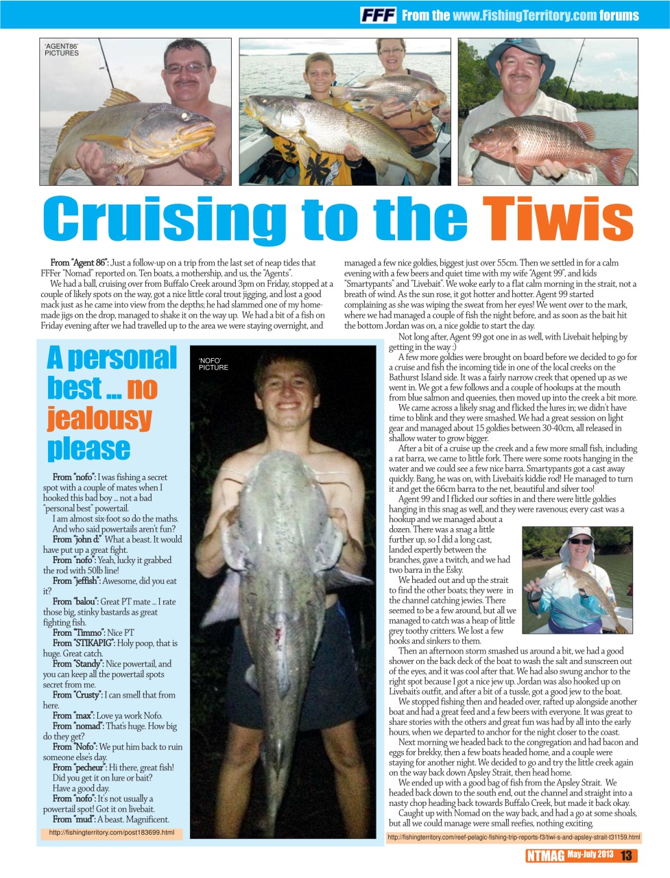 North Australian Fishing and Outdoors Magazine Preview Pages