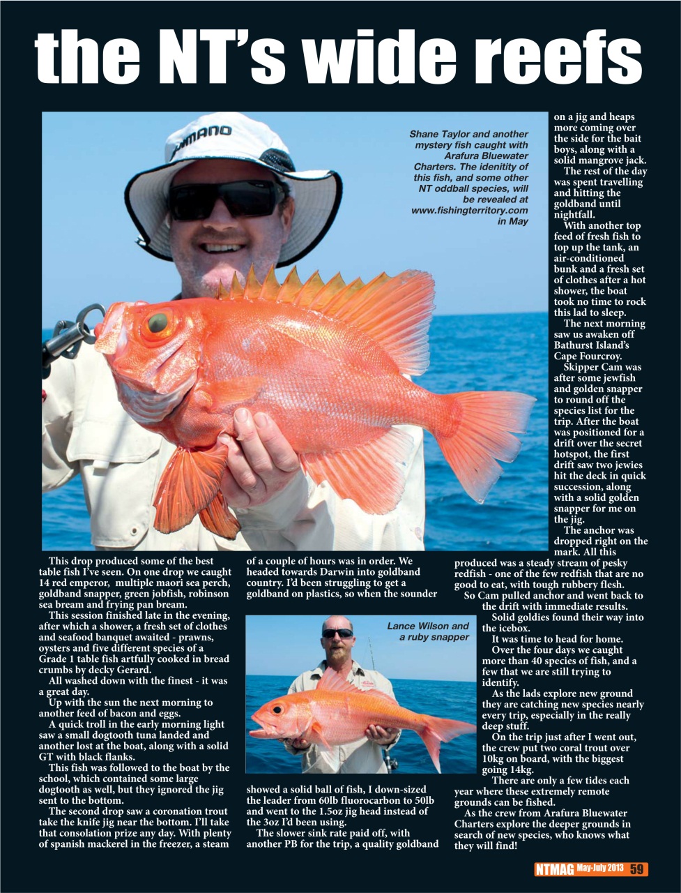 North Australian Fishing and Outdoors Magazine Preview Pages