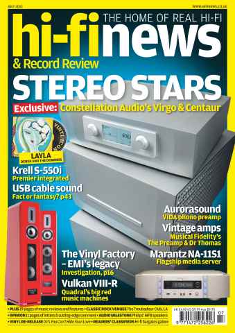 Hi-Fi News issue July 2013